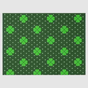 PAPEL DE SEDA BRILHÕES DE BRILHANTES SHAMROCKS CELTICOS IRLANDES
