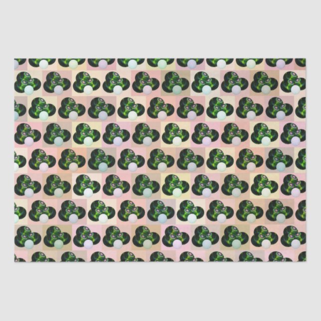 Papel De Seda Brincadeira Geométrica: Testemunhos de Lawn Verifi (Frente )