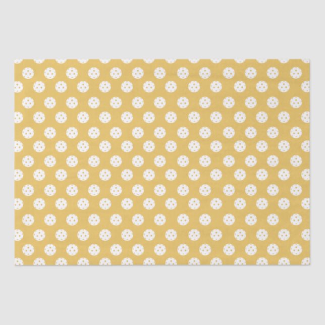 Papel De Seda Brincadeiras de Esportes Laranja Brancos Picklebal (Frente )