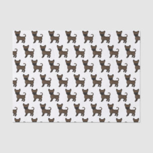 Papel De Seda Brindle Smooth Casaco Chihuahua Cute Dog Patterno