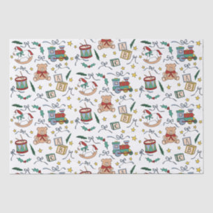 Papel De Seda Brinquedos de Natal clássicos da Toyland