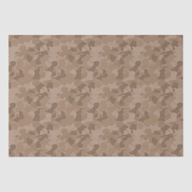 Papel De Seda Brown Camouflage (Frente )