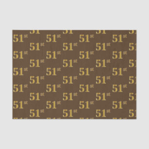 Papel De Seda Brown, evento do ouro 51st do falso