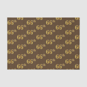 Papel De Seda Brown, evento do ouro 66th do falso