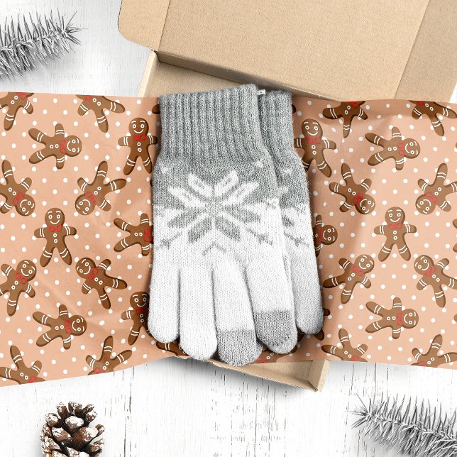 Papel De Seda Brown Gingercake Man Natal (Criador carregado)