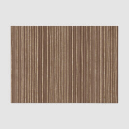 Papel De Seda Brown Gold Stripes Christmas