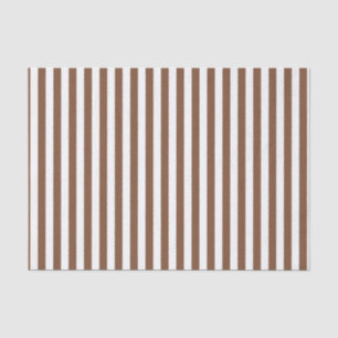 Papel De Seda Brown vertical e listras brancas