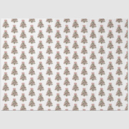 Papel De Seda Brushstroke Christmas Tree Tissue Paper