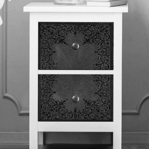 Papel De Seda Bruxa-Aranha Cinza Fantasy Spiderweb Flourish