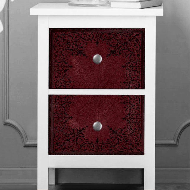 Papel De Seda Bruxa-Aranha | Dark Red Fantasy Spiderweb Flourish (Criador carregado)