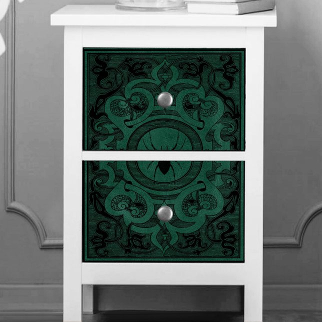 Papel De Seda Bruxa-Aranha | Emerald Green Spiderweb Floured (Criador carregado)