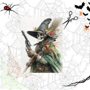 Papel De Seda Bruxa de Halloween de Desligar Trazendo Redenção