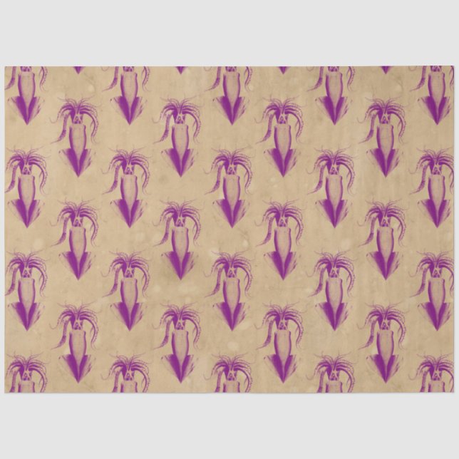Papel De Seda Bruxa do Sal Série Grimore Design 7 (Frente )