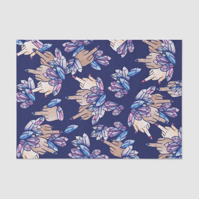 Papel De Seda Bruxa Feminista de Dedo Médio (Frente )