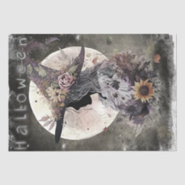 Papel De Seda Bruxa Floral Mística