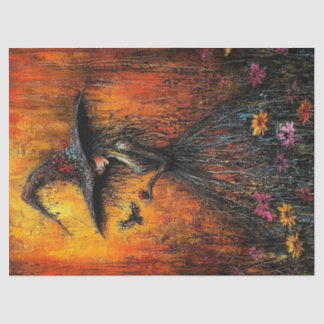 Papel De Seda Bruxa Má em Desnuchamento de Chapéu Grande