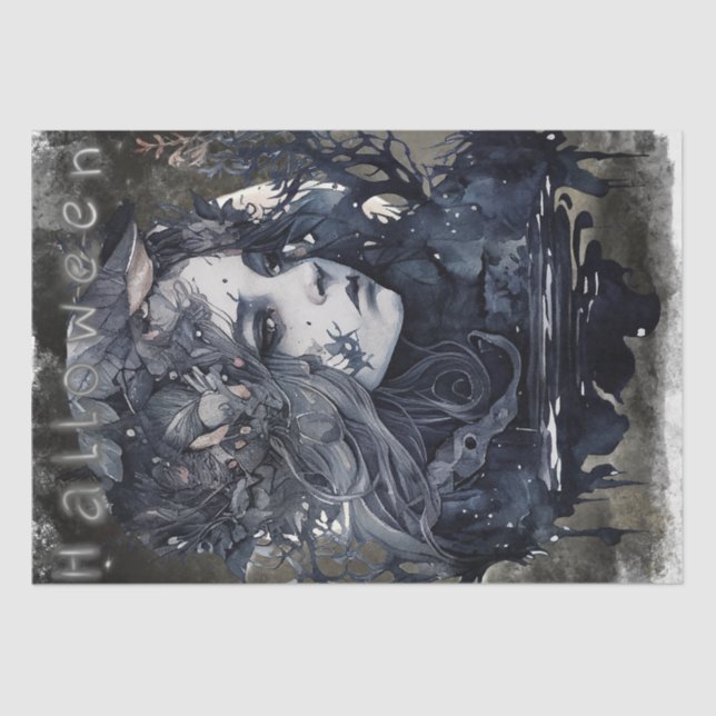 Papel De Seda Bruxa Mística (Frente )