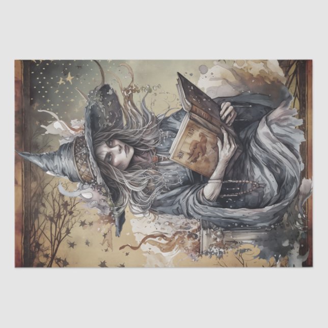 Papel De Seda Bruxa Mística (Frente )