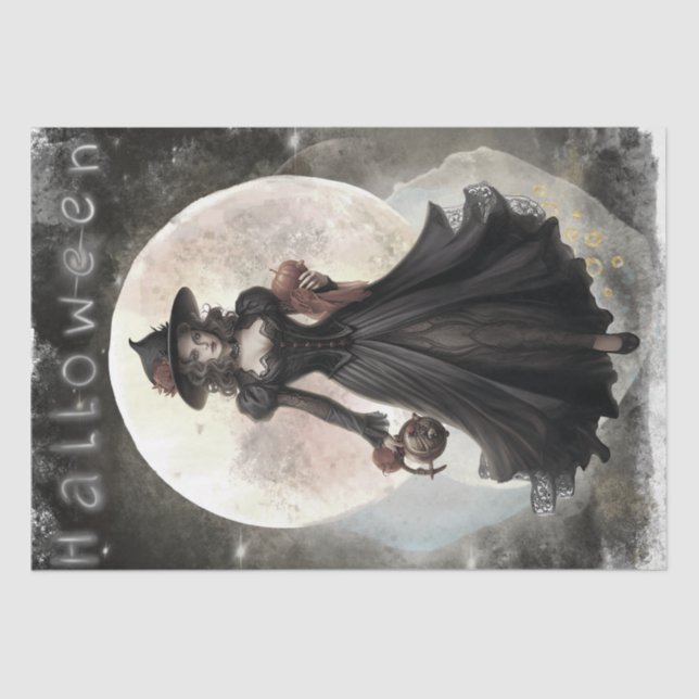 Papel De Seda Bruxa Mística (Frente )