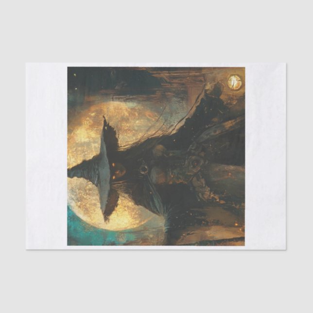 Papel De Seda Bruxa Na Noite2 (Frente )