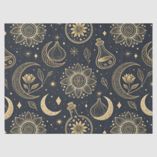 Papel De Seda Bruxaria Celestial Mística - Botânica Dourada