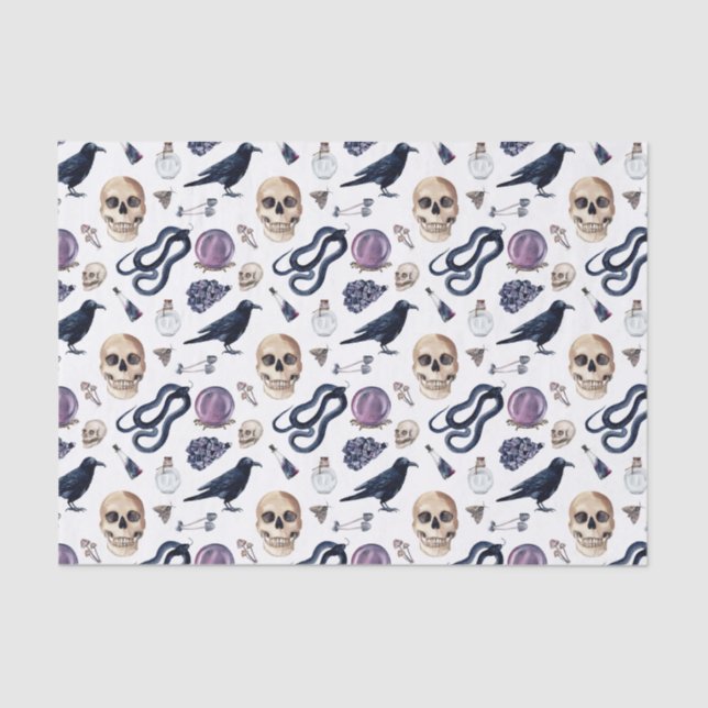 Papel De Seda Bruxaria Gótica e Acessórios Mágicos (Frente )