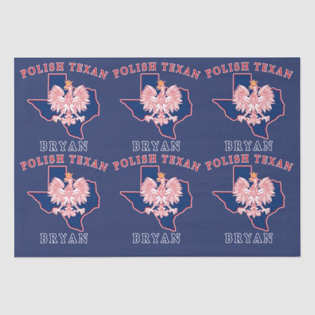 Papel De Seda Bryan Polonês Texan (Frente )