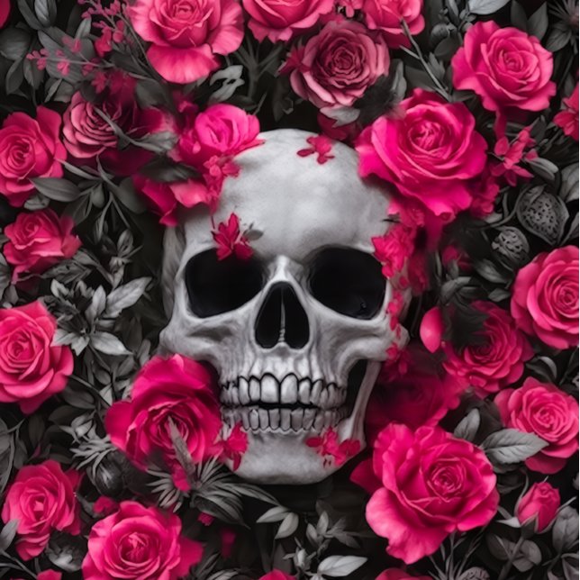 Papel De Seda Bubble Gum Pink Skull Decoupage paper  (Criador carregado)
