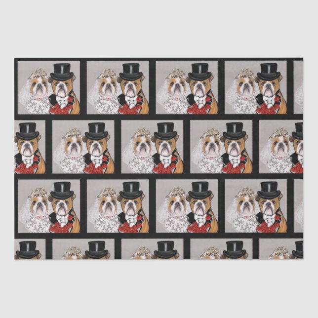 Papel De Seda Buldogue (Frente )