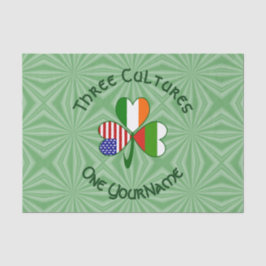 Papel De Seda Búlgaro irlandês irlandês Shamrock Flag Personaliz