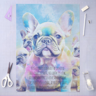 Papel De Seda Bulldogue Francês