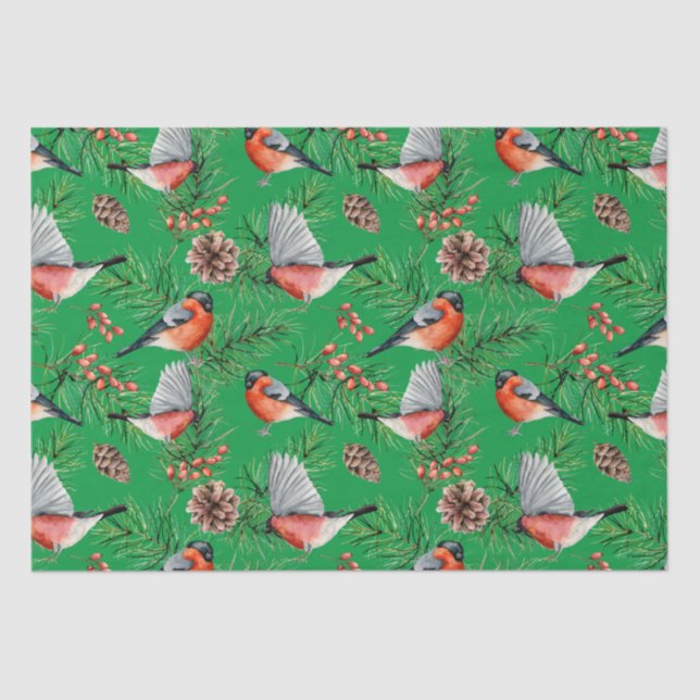 Papel De Seda Bullfinch Natal (Frente )
