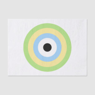 Papel De Seda Bullseye verde da combinação por Shirley Taylor