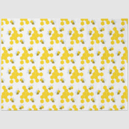 Papel De Seda Bumble Bee and Honeycomb