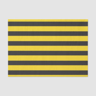 Papel De Seda Bumblebee Black Yellow Horizontal Lines Bumble Bee