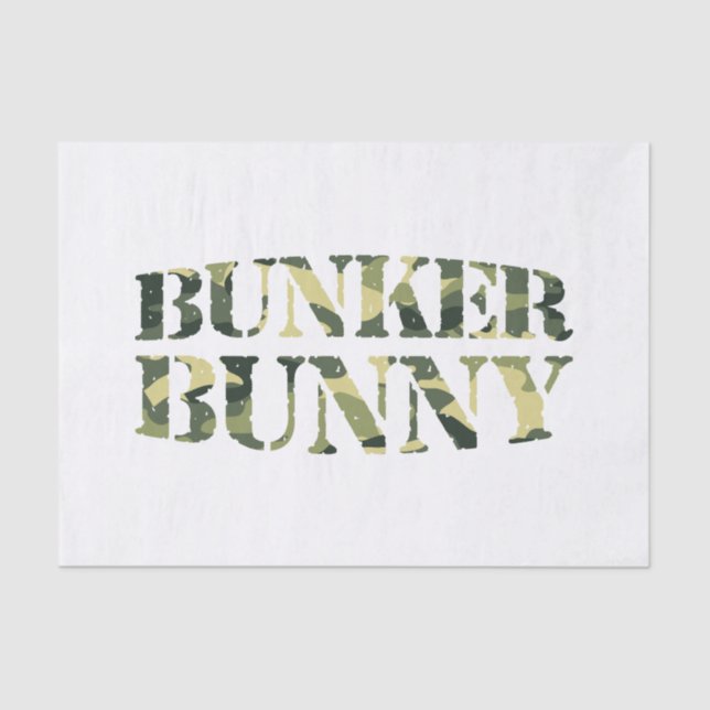 PAPEL DE SEDA BUNKER BUNNY CAMO / CAMOUFLAGE (Frente )