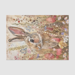 PAPEL DE SEDA BUNNY IN MEADOW DECOUPAGE