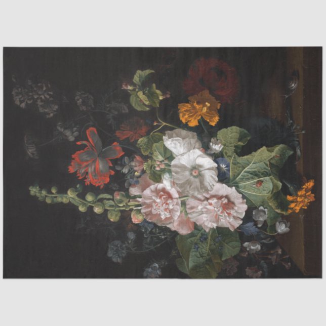 Papel De Seda Buquê Botânico Holandês (Frente )