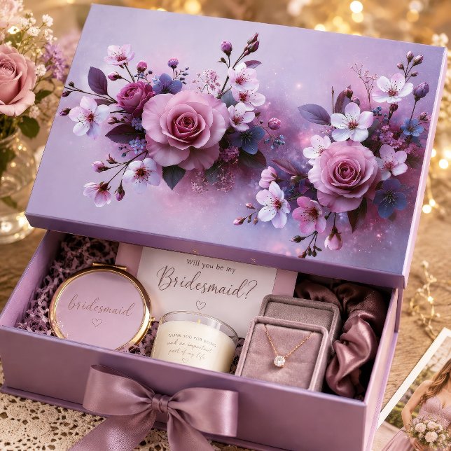 Papel De Seda Buquê de Decoupage de Flor de Rosa Lavanda (Criador carregado)