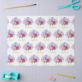 Papel De Seda Buquê de flores
