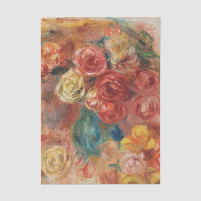 Papel De Seda Buquê de Flores por Renoir (Frente )