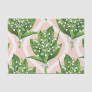Papel De Seda Buquê de lilly das flores do vale a rosa