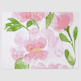 Papel De Seda Buquê de Peony de Cor da Água Clara