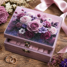 Papel De Seda Buquê de Rosa Galáxia Lavanda Decoupage