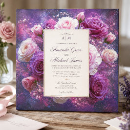 Papel De Seda Buquê de Rosa Lavanda com Decoupage