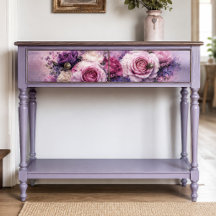 Buquê de Rosa Lavanda Rubor Decoupage
