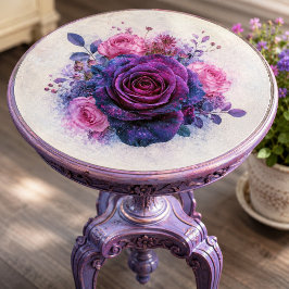 Papel De Seda Buquê de Rosa Violeta Cósmica Decoupage