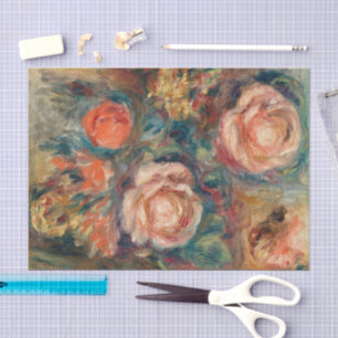 Papel De Seda Buquê de Rosas Renoir