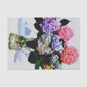 Papel De Seda Buquê Hydrangea