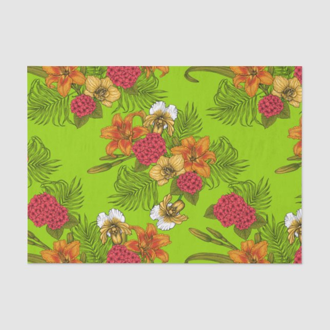 Papel De Seda Buquê tropical (Frente )